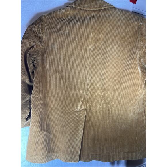 Vtg 60s 70s Atkinson Corduroy Coat Jacket 44 Tan Brown Made In Italy Vintage - Picture 12 of 13